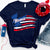 Mema With Grandkids Names 4th Of July CTL94 T-Shirt