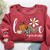 Autumn Love Sweatshirt with Custom Names for Grandma and Grandkids