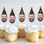 40th Birthday Cupcake Toppers, Custom Face Cupcake Toppers, Custom Birthday Cake Topper