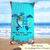 Personalized Sea Turtle Beach Towel, Sea Turtle Gifts For In A World Full Of Grandmas Be A Grandma, Sea Turtle Pool Towel, Sea Turtle