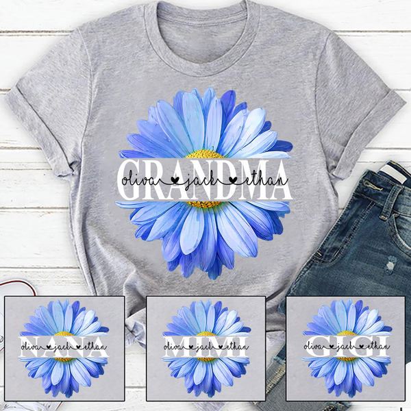 Grandma Custom Dasy PNG, Grandkds Names, Mothers Day Grandma Gft