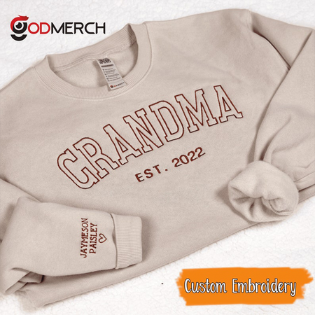 Custom Embroidered Sweatshirt Customized Embroidery 