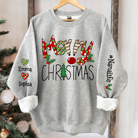 Custom Grinch Merry Christmas Gifts Embroidered Sweater Sweatshirt - Jolly  Family Gifts