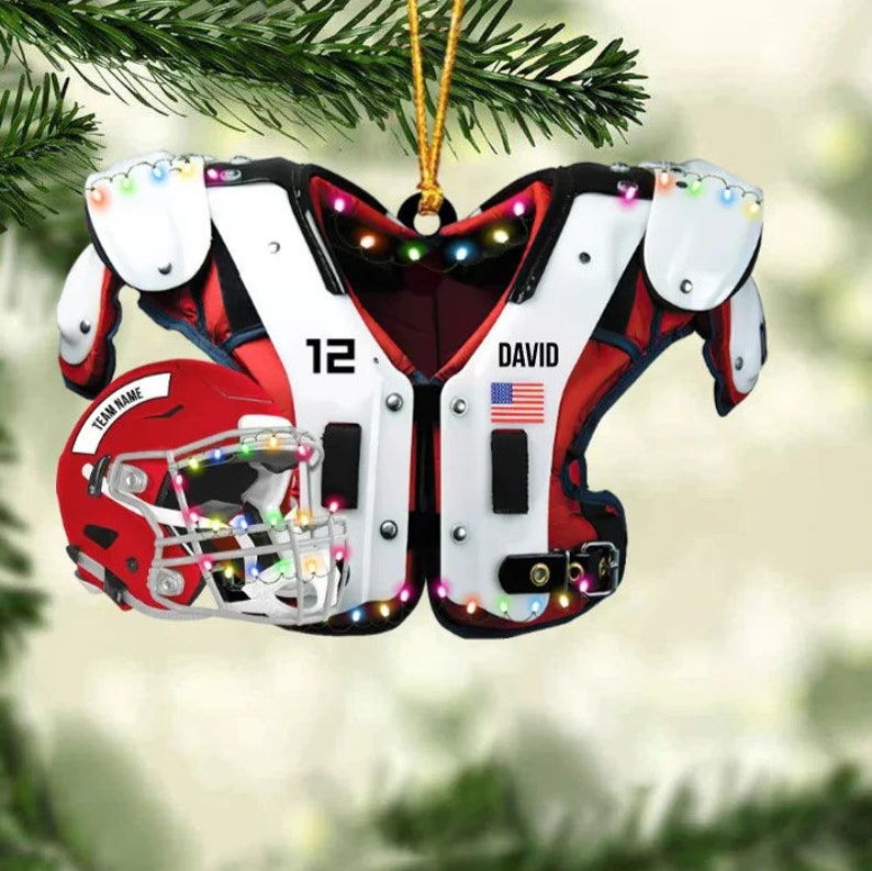 Chicago Bears NFL Fans Christmas Ornament Custom Name