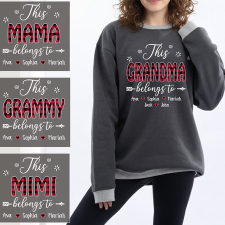 Personalized This Grandma Belongs To Shirt - Hoodie - Sweatshirt