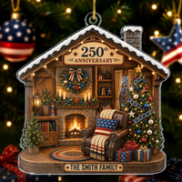 - Personalized America 250th Anniversary Christmas Gifts For Mom, Dad, Brother, Sister - United We Stand Together We Cozy