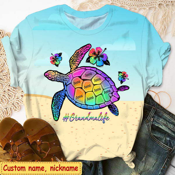 Thousands of Products Sea turtle t-shirt with personalized name, turtle t  shirt