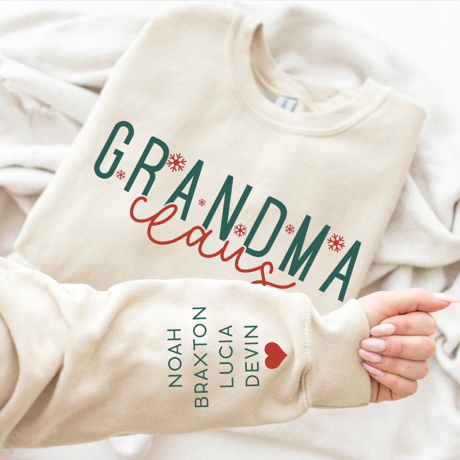 Gingerbread Cookie Grandma Shirt, Personalized Grandma shirt, buy Grandma Sweatshirt, Grandma Valentine Gift, Mimi, Nana, Gigi