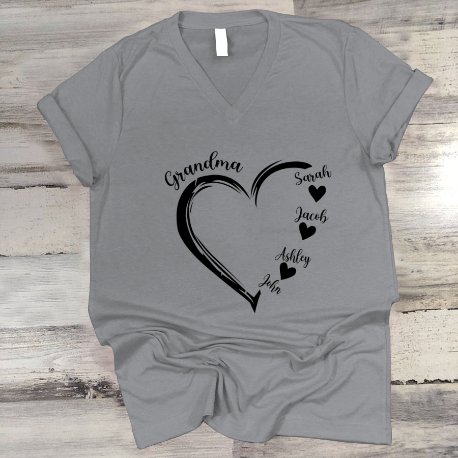 Heart Baseball Mom T-Shirt with Team Name - Personalized Spiritwear