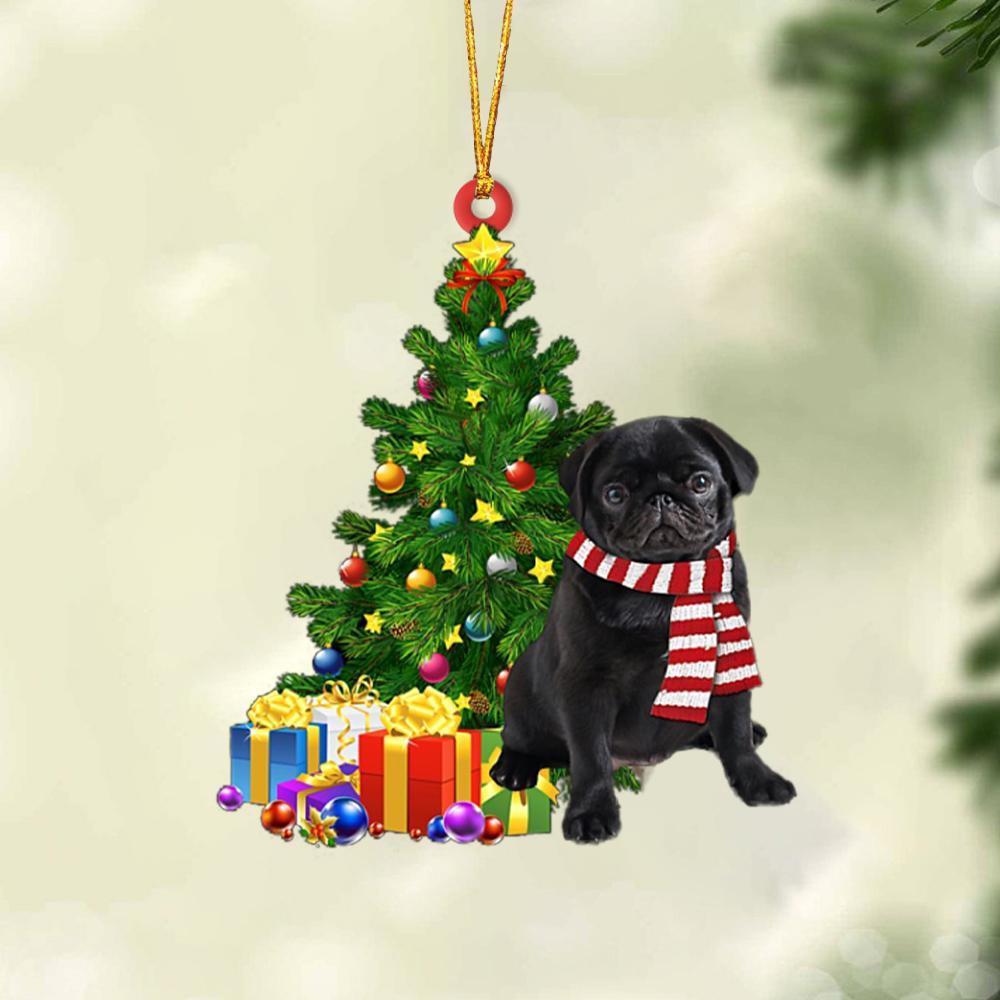 Pugs Inside your gloves Christmas Holiday - One Sided Ornament